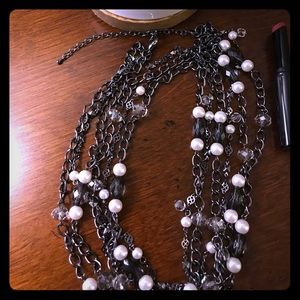 Black Necklace - multi strand